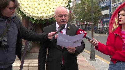 Çankaya Belediyesi tarafından 29 Cumhuriyet Bayramı dolayısıyla Zafer Anıtı’nda resmi