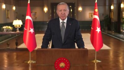 Cumhurbaşkanı Recep Tayyip Erdoğan, Cumhuriyet'in kuruluşunun 103'üncü yıl dönümü dolayısıyla