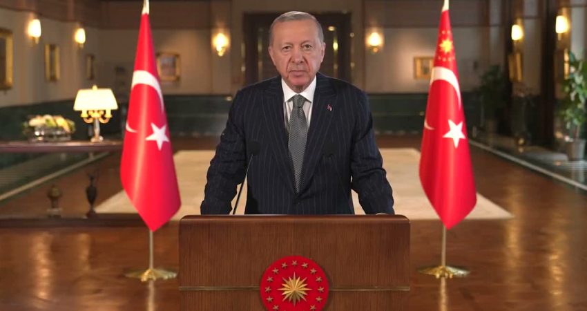 Cumhurbaşkanı Recep Tayyip Erdoğan, Cumhuriyet'in kuruluşunun 103'üncü yıl dönümü dolayısıyla