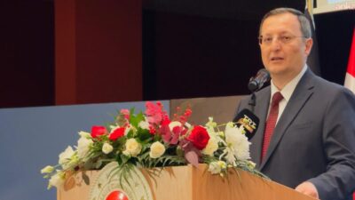 Türkiye’nin Berlin Büyükelçiliğinde düzenlenen resepsiyonda Cumhuriyet’in ilanının 103. yıl dönümü