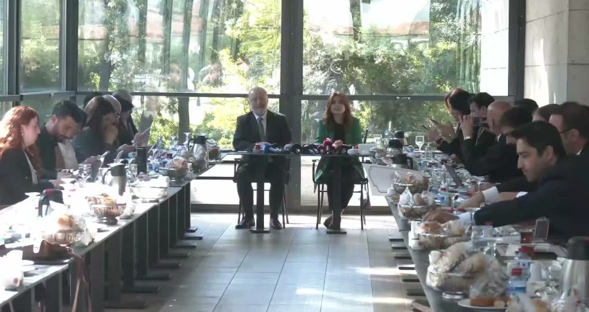 DEM Parti Grup Başkanvekilleri Gülistan Kılıç Koçyiğit ve Sezai Temelli,
