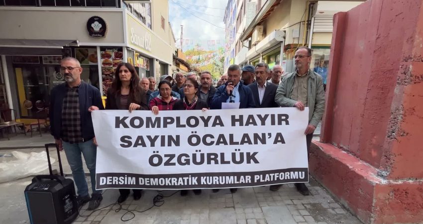 DEM Parti Tunceli İl Başkanlığı, terör örgütü PKK lideri Abdullah