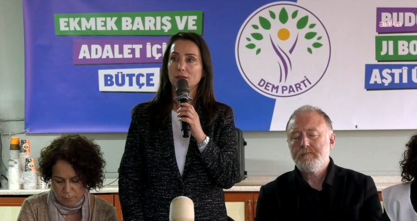 DEM Parti’den “Ekmek, Barış ve Adalet İçin Bütçe” kampanyası… Tülay Hatimoğulları: “Yoksulluk, açlık bizim kaderimiz değil” DEM Parti Eş Genel Başkanı Tülay Hatimoğulları, “Ekmek, Barış ve
