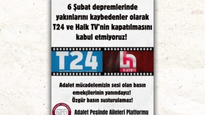 6 Şubat depremlerinde yakınlarını kaybeden ailelerin oluşturduğu Adalet Peşinde Aileleri