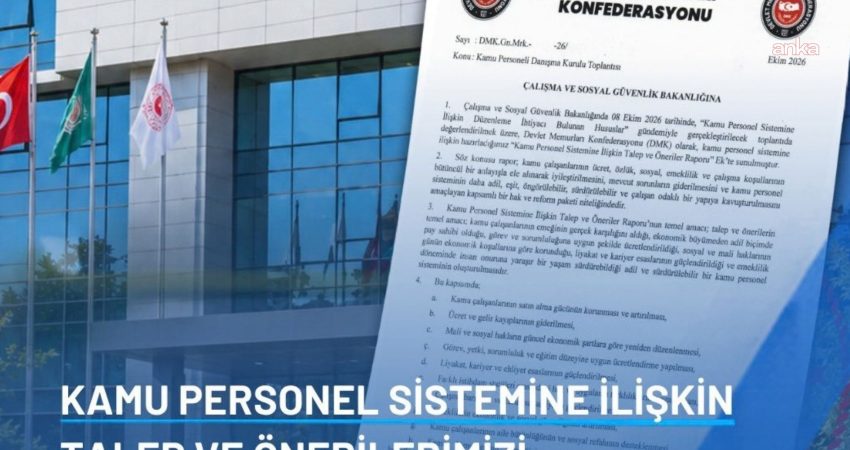 Devlet Memurları Konfederasyonu, kamu çalışanlarının maaş, ikramiye, sosyal haklar ve
