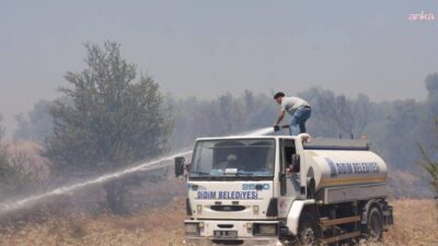 Didim Belediyesi, 29 Temmuz'da çıkan yangına müdahale sırasında kullanılan su