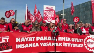 DİSK Genel Başkan Arzu Çerkezoğlu, “Gelirde, Vergide, Ülkede Adalet İçin Emekçi Buluşmaları”
