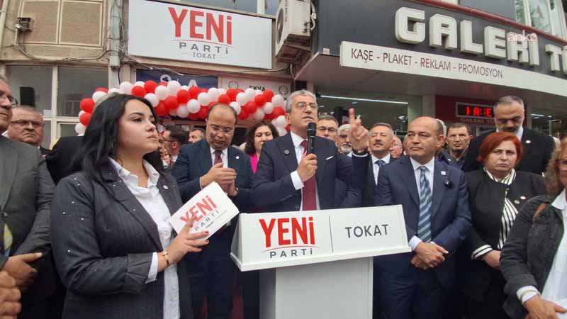 YENİ Partili Günaydın, partisinin Tokat İl Binası açılışında konuştu: “En az 850 milyar lira çaldılar, şimdi listeyi açıklayamıyorlar” YENİ Parti Tokat İl Başkanlığı binası törenle açıldı. Törende konuşan