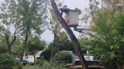 Efeler Belediyesi, yağışlı ve fırtınalı havanın oluşturabileceği risklere karşı park