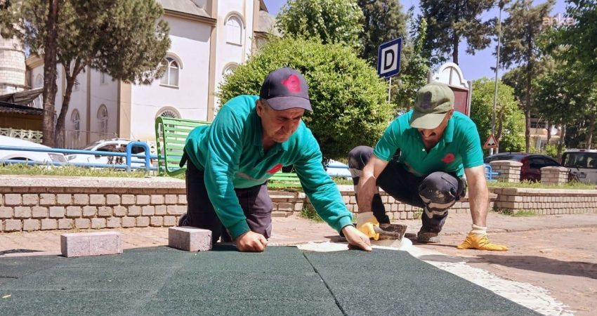 Efeler Belediyesi, ilçe genelindeki park ve yeşil alanlarda bakım onarım