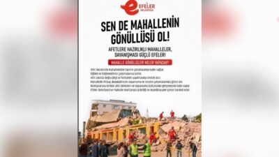 Efeler Belediyesi, afetlere hazırlığı ve mahallelerde yerel koordinasyonu güçlendirmek amacıyla