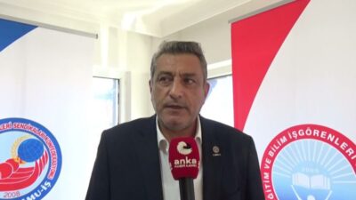 Eğitim-İş Sendikası Sinop Şube Başkanı Celal Şahbenderoğlu, okullarda görev yapan