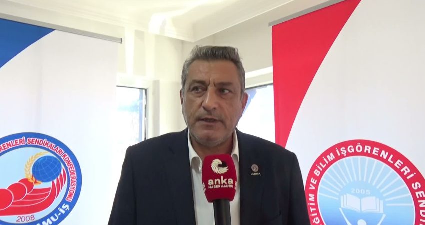 Eğitim-İş Sendikası Sinop Şube Başkanı Celal Şahbenderoğlu, okullarda görev yapan