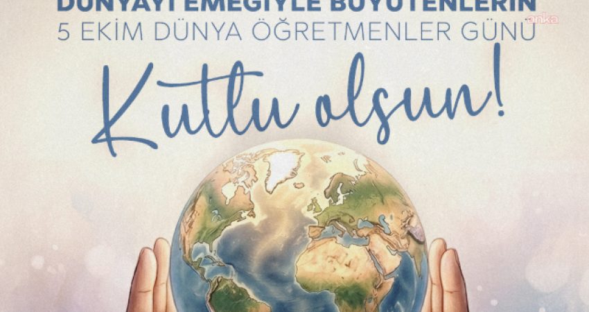 Eğitim-İş’ten 5 Ekim mesajı: Kutlama değil, hak arama ve mücadele günü Eğitim-İş'ten 5 Ekim dolayısıyla yapılan açıklamada, öğretmenlerin çalışma koşulları, ekonomik