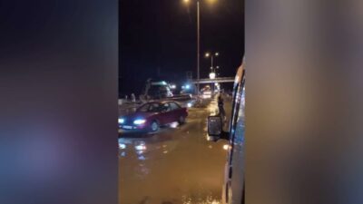 Elazığ’da dün akşam etkili olan şiddetli sağanak, Yazıkonak, Yurtbaşı ve