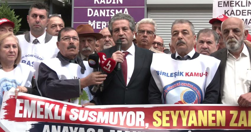 Seyyanen Zam Mağdurları Platformu'nun Sakarya Caddesi'nde düzenlediği basın açıklamasında, "İş