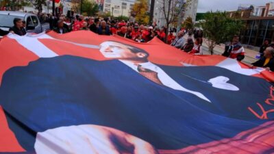 Cumhuriyet'in 103’üncü yıl dönümü dolayısıyla Eskişehir’de binlerce vatandaşın katıldığı Cumhuriyet