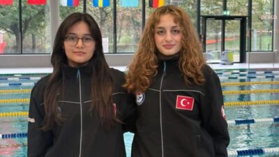 Eskişehir Büyükşehir Spor Kulübü sporcuları Irmak Çetinkaya ve İdil Bengisu