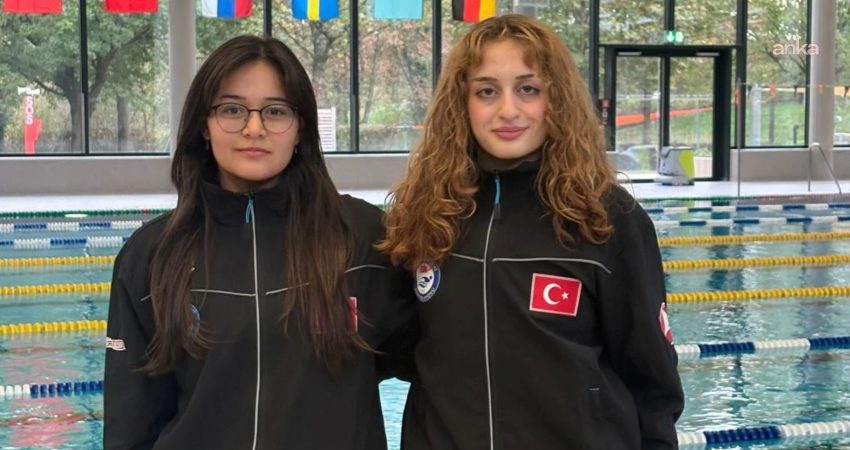 Eskişehir Büyükşehir Spor Kulübü sporcuları Irmak Çetinkaya ve İdil Bengisu