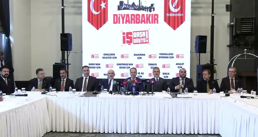 Yeniden Refah Partisi Genel Başkanı Fatih Erbakan, Diyarbakır’da “Terörsüz Türkiye”