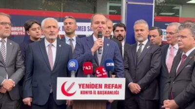 Yeniden Refah Partisi Genel Başkanı Fatih Erbakan, partisinin Konya İl