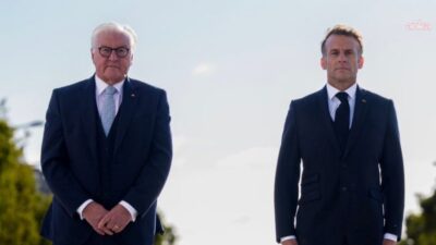 Fransa Cumhurbaşkanı Emmanuel Macron, ülkesine resmi ziyarette bulunan Almanya Cumhurbaşkanı