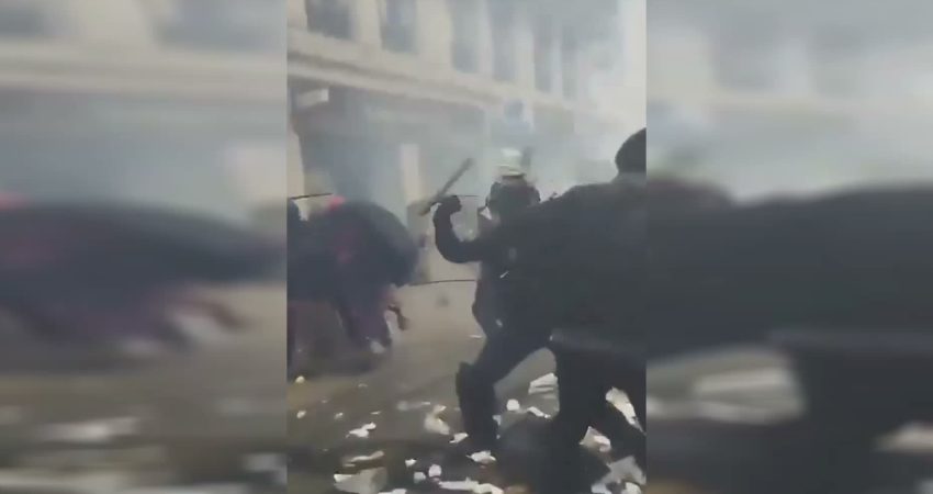 Fransa'da lise öğrencilerinin eğitim koşullarına yönelik protestoları devam ederken, Lens