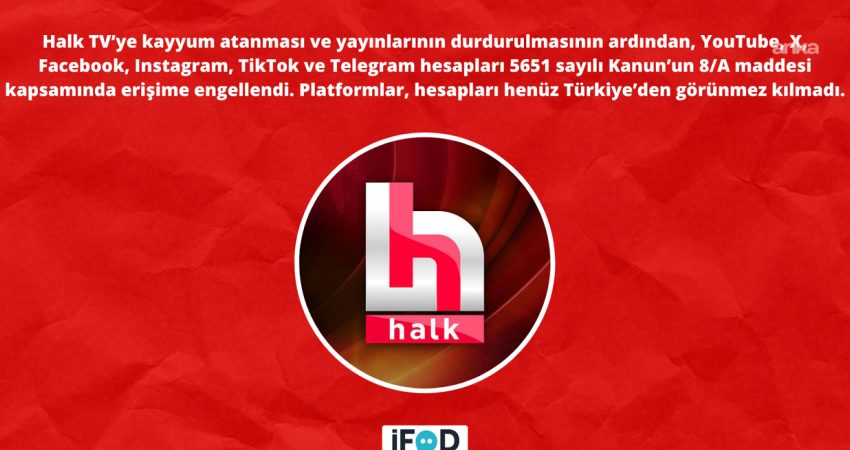 Halk TV’ye kayyım atanması ve kanalın yayınlarının durdurulmasının ardından, televizyonun