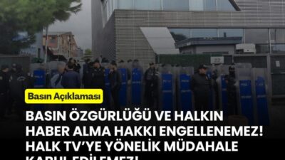 TMMOB Yönetim Kurulu Başkanı Ali Ekber Çakar, Halk TV’ye yönelik
