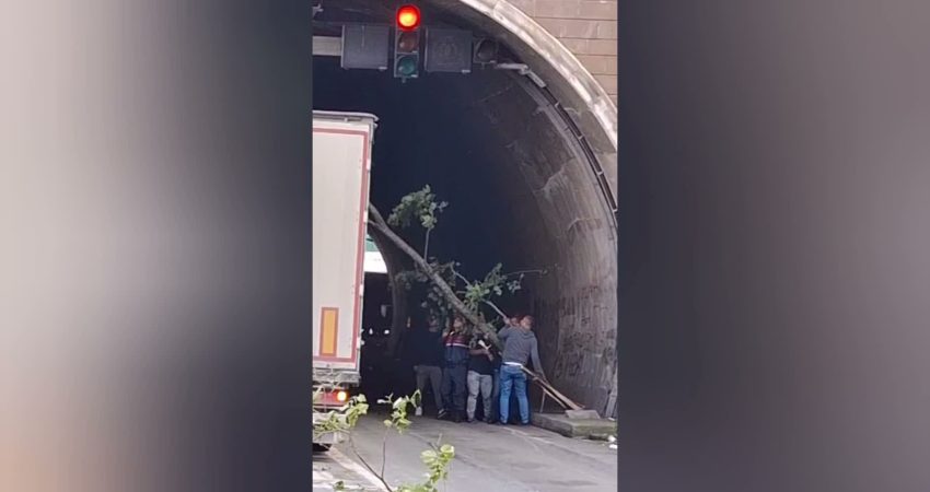 Artvin Hopa'da Karadeniz Sahil Yolu’ndaki tünellerden birinde heyelan meydana geldi. Heyelan nedeniyle