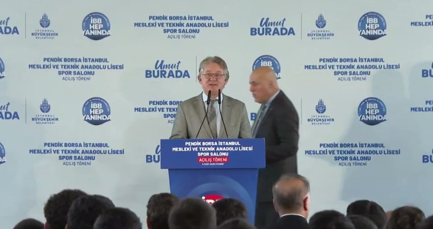 İBB Başkanvekili Nuri Aslan, Pendik Borsa İstanbul Mesleki ve Teknik
