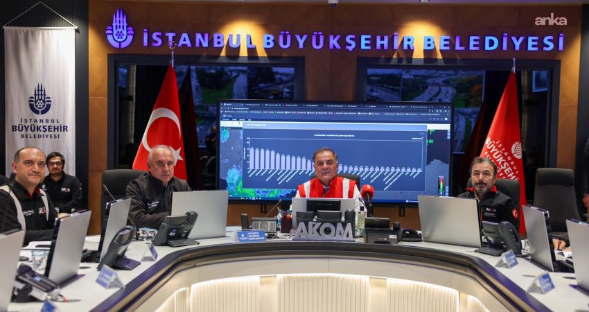 İBB Başkan Vekili Nuri Aslan, İstanbul’da etkili olan yoğun yağış