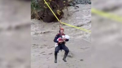 İçişleri Bakanı Mustafa Çiftçi, Sakarya’nın Sapanca ilçesinde sel nedeniyle mahsur