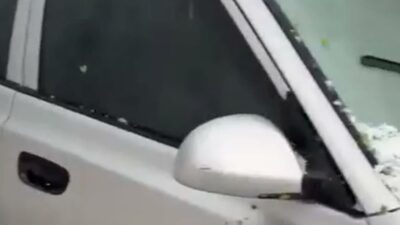 Iğdır’da ceviz büyüklüğünde dolu yağışı etkili oldu. Küllük ve Çalpala köyü