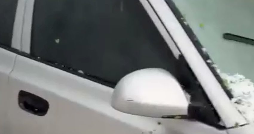 Iğdır’da ceviz büyüklüğünde dolu yağışı etkili oldu. Küllük ve Çalpala köyü