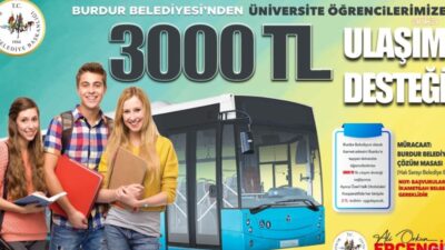 Burdur Belediyesi, ikametgahını 2026 yılı sonuna kadar kente taşıyan öğrencilere