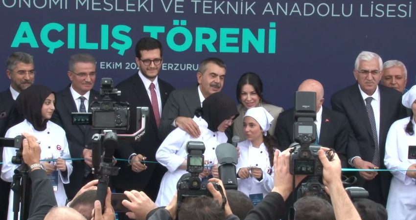 Türkiye Gastronomi Liseleri Projesi’nin ilk okulu Erzurum’da açıldı. Milli Eğitim