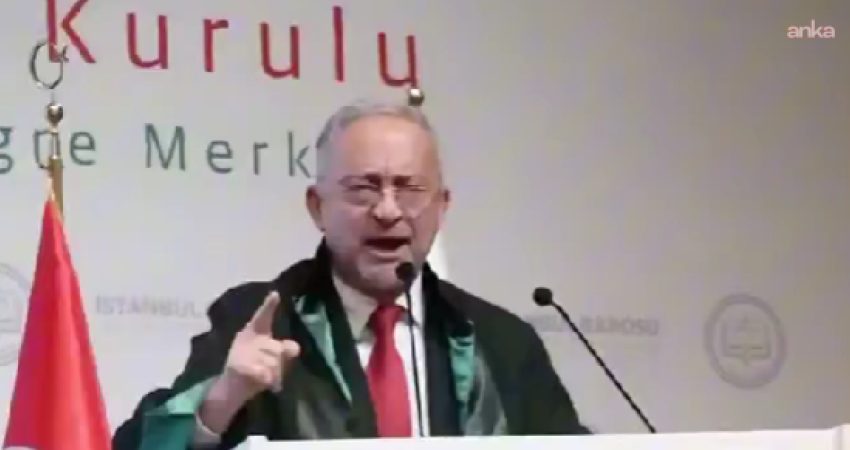 İstanbul Barosu Başkanı Ümit Kocasakal, avukat Prof. Dr. Osman Korkut