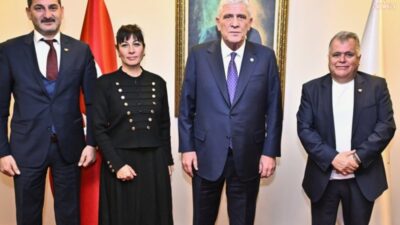 Gazeteciler Cemiyeti heyeti, İYİ Parti Genel Başkanı Müsavat Dervişoğlu'nu ziyaret