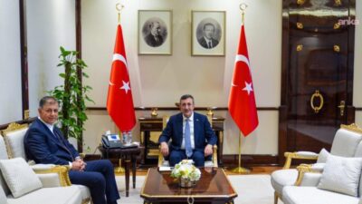 İzmir Büyükşehir Belediye Başkanı Cemil Tugay, Ankara’da, Cumhurbaşkanı Yardımcısı Cevdet