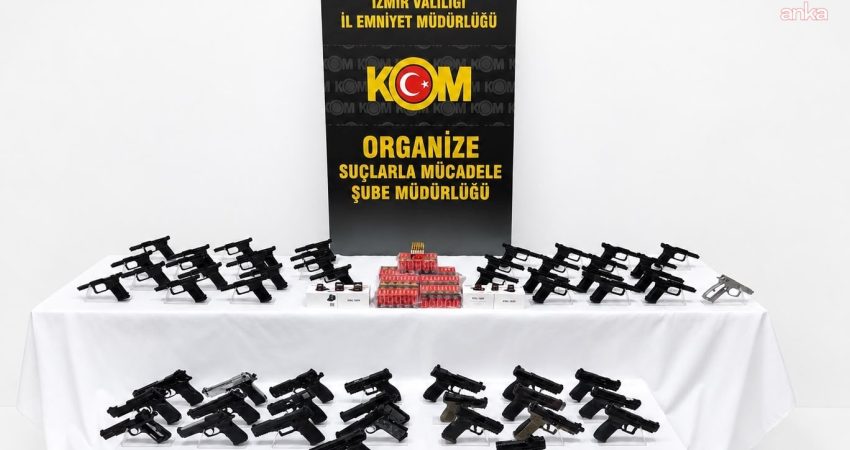 İzmir’in Kemalpaşa ilçesindeki organize sanayi bölgesinde, silah imalatı yapılan iş