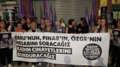 İzmir'de son 10 günde 3 kadının öldürülmesine tepki gösteren Kadın
