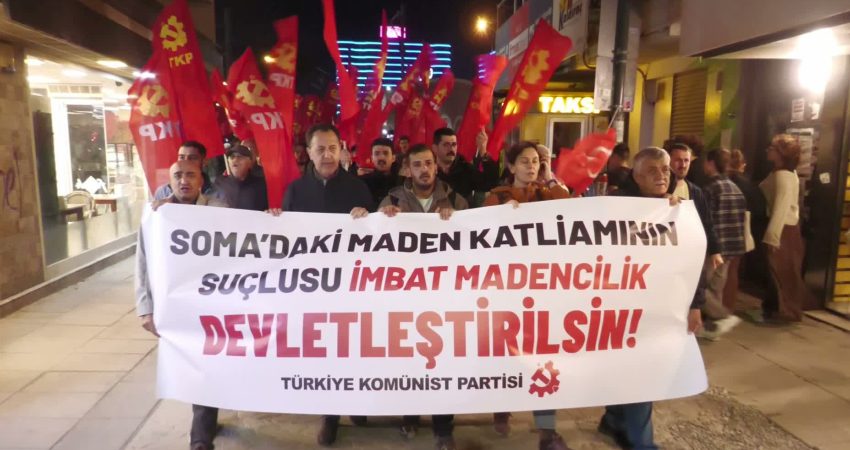 TKP İzmir İl Örgütü, Soma'da maden ocağında meydana gelen göçük