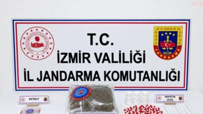 İzmir'in Torbalı ilçesinde jandarma ekiplerince düzenlenen operasyonda, 274 sentetik ecza