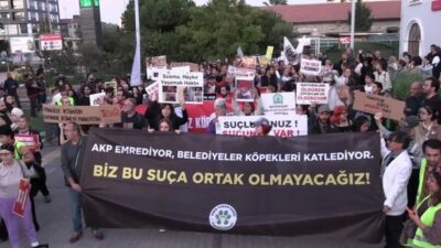 İzmir'de Yaşam Hakkı Savunucuları tarafından, 4 Ekim Dünya Hayvan Hakları