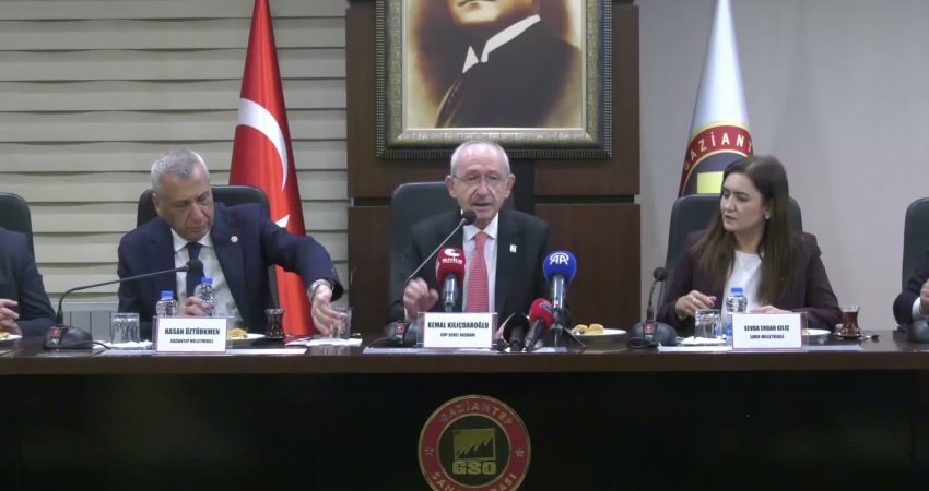CHP Genel Başkanı Kemal Kılıçdaroğlu, Gaziantep Sanayi Odası'nı ziyaret etti.