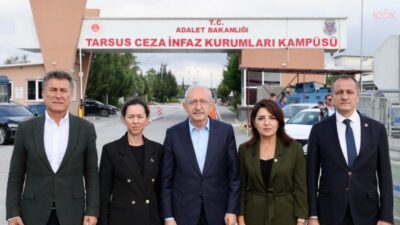 CHP Genel Başkanı Kemal Kılıçdaroğlu, Tarsus Cezaevinde tutuklu bulunan Mersin