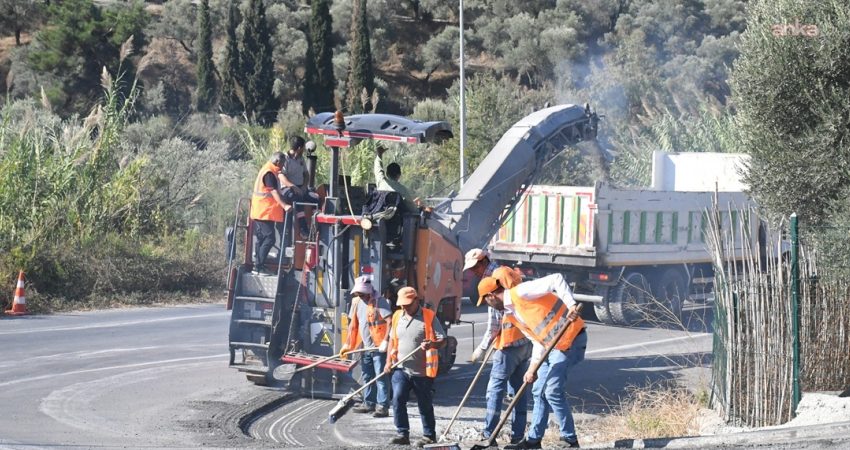 Kuşadası-Aydın yolunda güvenli ulaşım hamlesi Kuşadası’nı Yeniköy güzergahı üzerinden Aydın’a bağlayan yolda deforme olan bölümler,