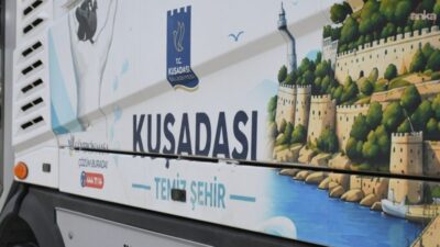 Kuşadası Belediyesi’nin geçen haziran ayında araç filosuna dahil ettiği “Küçük