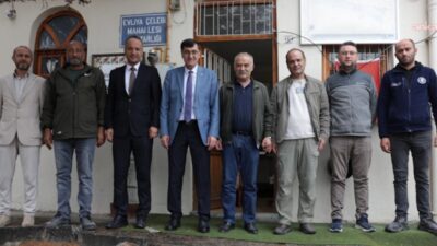 Kütahya Belediye Başkanı Eyüp Kahveci, Evliya Çelebi Mahallesi Muhtarı Mehmet